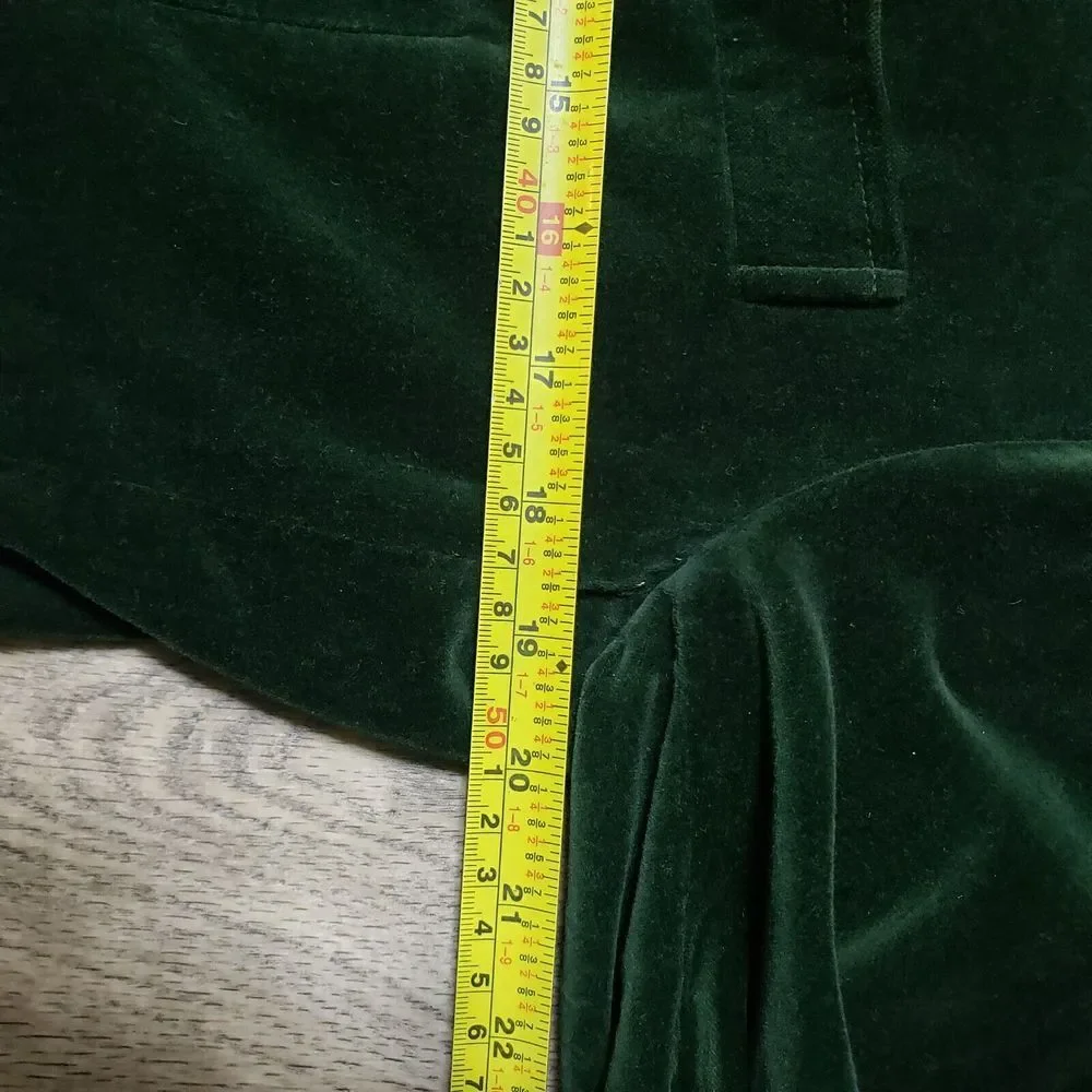 J. Crew Men's Dark Green Velvet Blazer